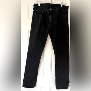 Vintage Men’s Black Denim Levi’s 513 Jeans 33x32